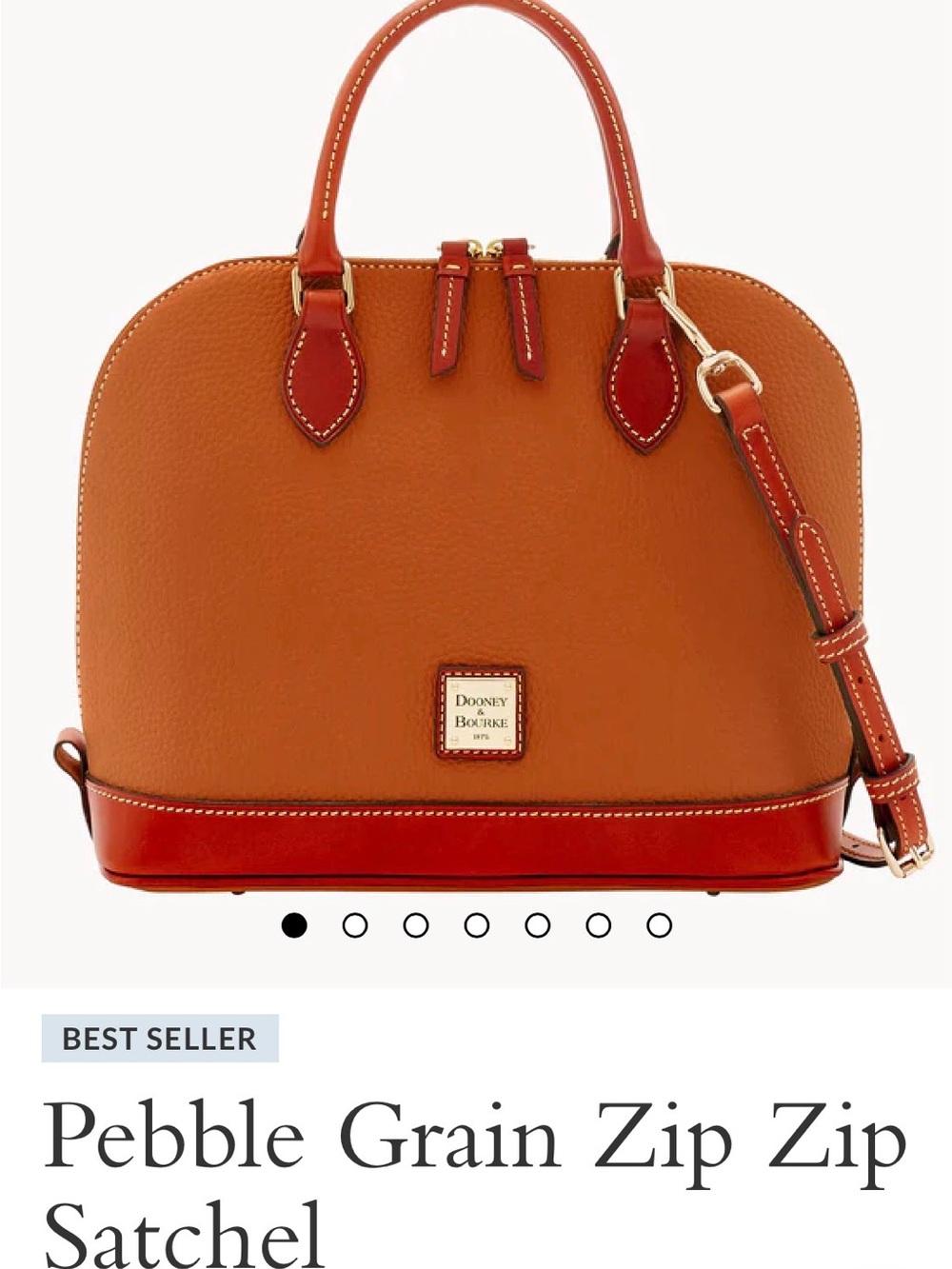 Dooney & Bourke Yellow and Brown Dome Satchel used excellent condition $100 OBO - Picture 8 of 14